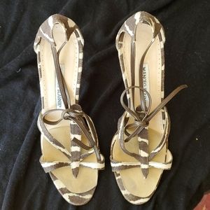 Open toe heeled sandals